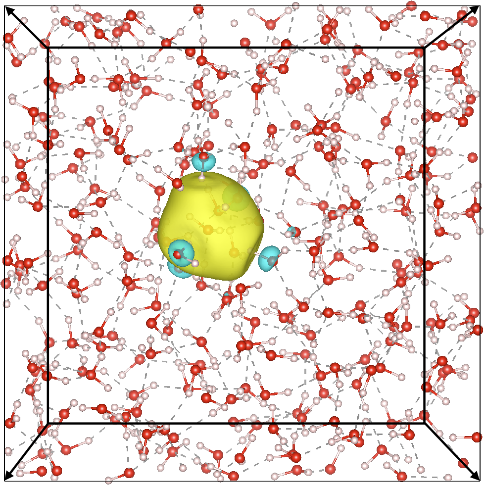 Enhanced Deep Potential Model for Fast and Accurate Molecular Dynamics: Application to the Hydrated Electron